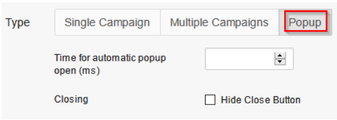 Popup placeholder