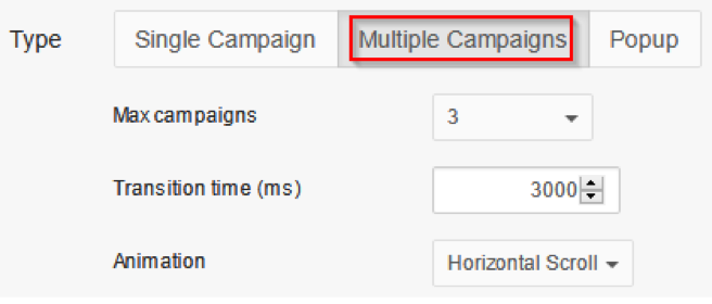 Multiple campaign placeholder