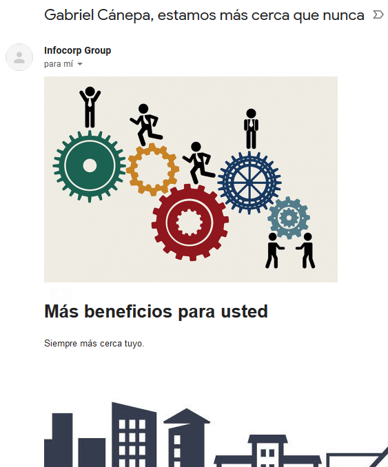 Personalización del cuerpo del correo