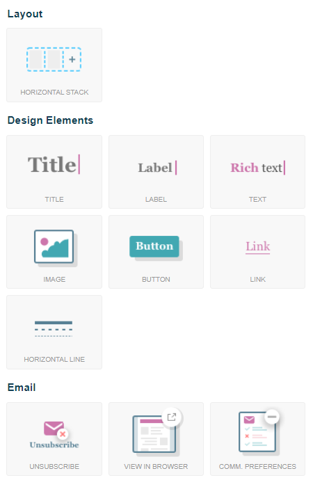 Componentes de plantilla y configuración del layout