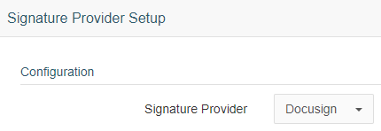 Choosing a signature provider