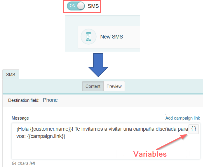 Configuring SMS