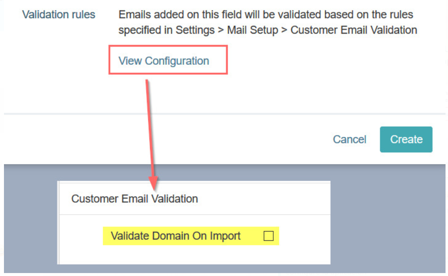 Email address validation