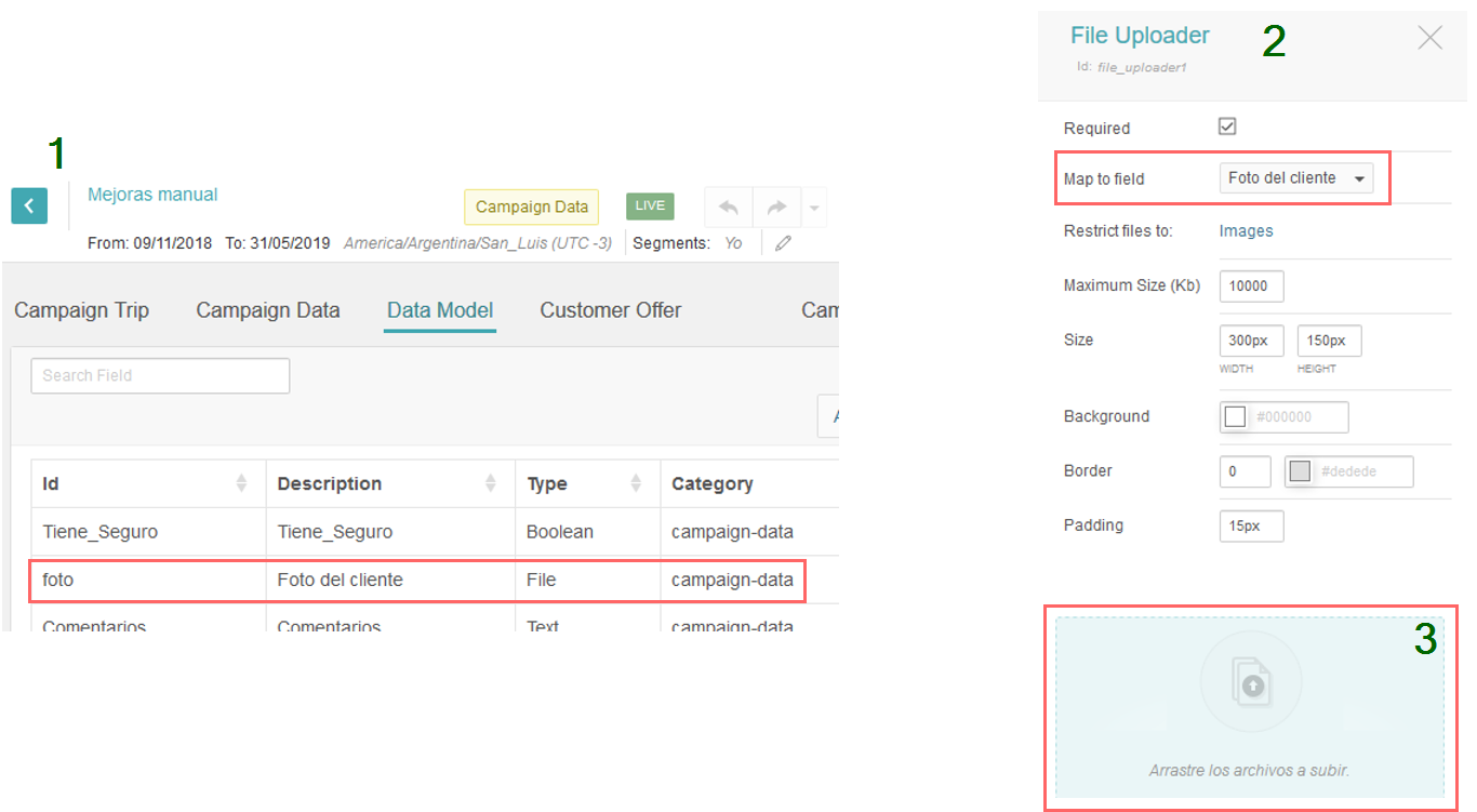 Componente file uploader