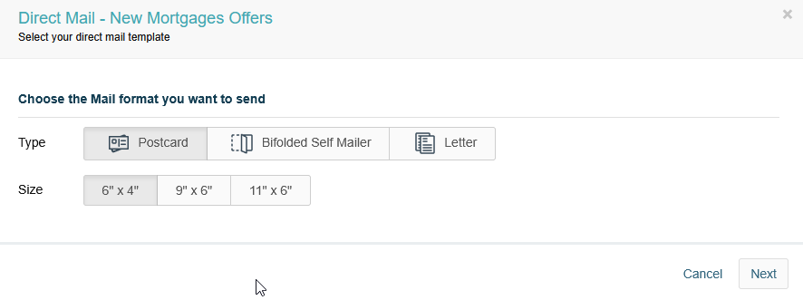 Direct mail format and size