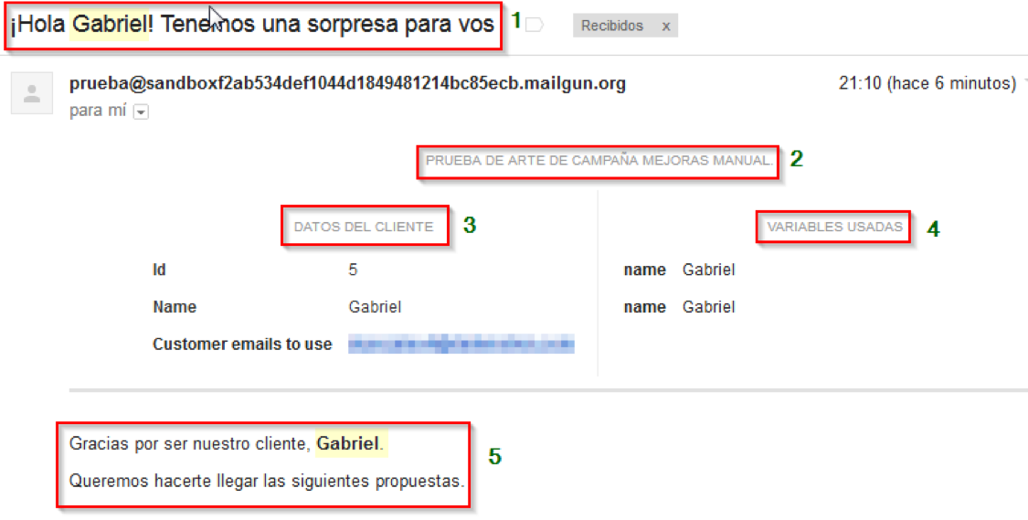 Variables de cliente