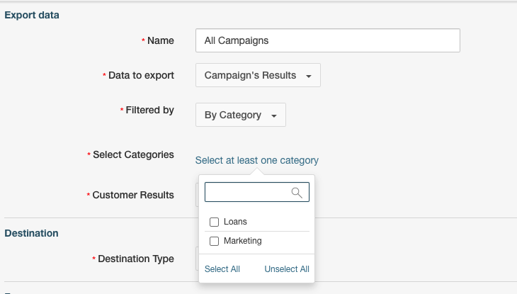 Filter by category